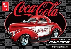 AMT 40 ‘Willys Coupe Coke Race Team – Plastic Model Vehicle Kit – 1/25 Scale