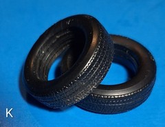 K MICHELIN TRX TIRES – NARROW MODERN FOREIGN RADIALS – MODEL CAR KIT PARTS LOT