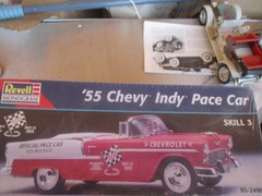 🚨Revell 85-2496🏁1955🏁Chevy BEL AIR 🏁Indy🏁Pace🏁WRAPPED Kit 1:25 1999 ISSUE