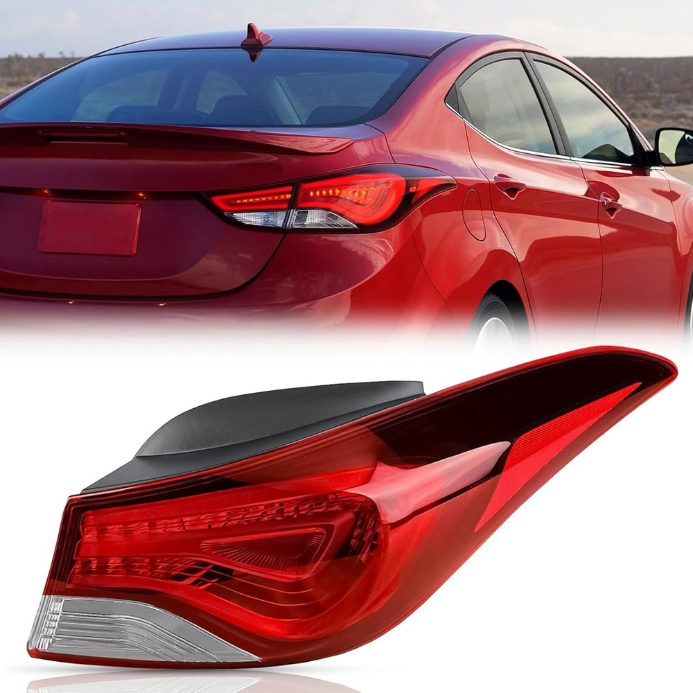 TODO Tail Light Assembly Compatible with 2014-2016 Hyundai Elantra, Fits 2014