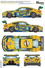 LB Pro 1/24 BMW M4 GT3 Turner ’24 Daytona 24h #96 Decal with Carbon NuNu 16779