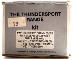Marsh Models 1/43 Corvette Grand Sport 1963 Nassau Speed Week White Metal Kit
