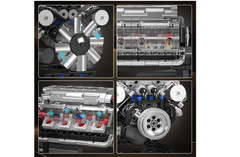 For Adults V8 Combustion Engine Model Building Kits Internal DIY Hobby