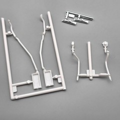 AMT 1/25 1971 71 Plymouth Duster Parts Kitbash Exhaust Mufflers Chrome Tips