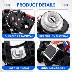 81910-M7110 Ignition Lock Switch Assembly with 2 Keys, Ignition Switch Housing &