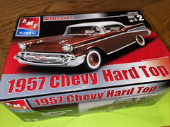 AMT Ertl 31543 1/25 Scale 1957 Chevy Hard Top Plastic Model Kit New Open Box