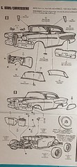 🔥58 EDSEL PACER CORE SUPORT RADIATOR HOSES – AMT 1087M – MODEL KIT PARTS LOT🔥
