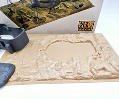 Italeri German Bunker and Accessories 6070 WW2 Vacuform Base 282x180mm New