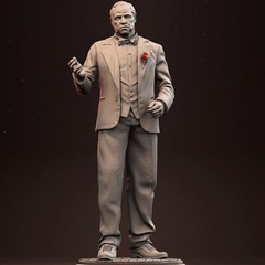 1/24 Scale Resin Figure Model Kit Gangster Godfather Unassembled, Unpainted Mode