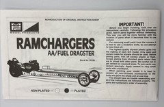 MPC, Ramchargers, AA/Fuel Dragster, Drag Car, 1:25 Scale, Model Car Kit, 30108