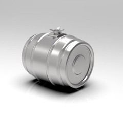 1:10 3d printed “Chubby” Beer Keg Gas Tank For The Revell/Monogram kits.