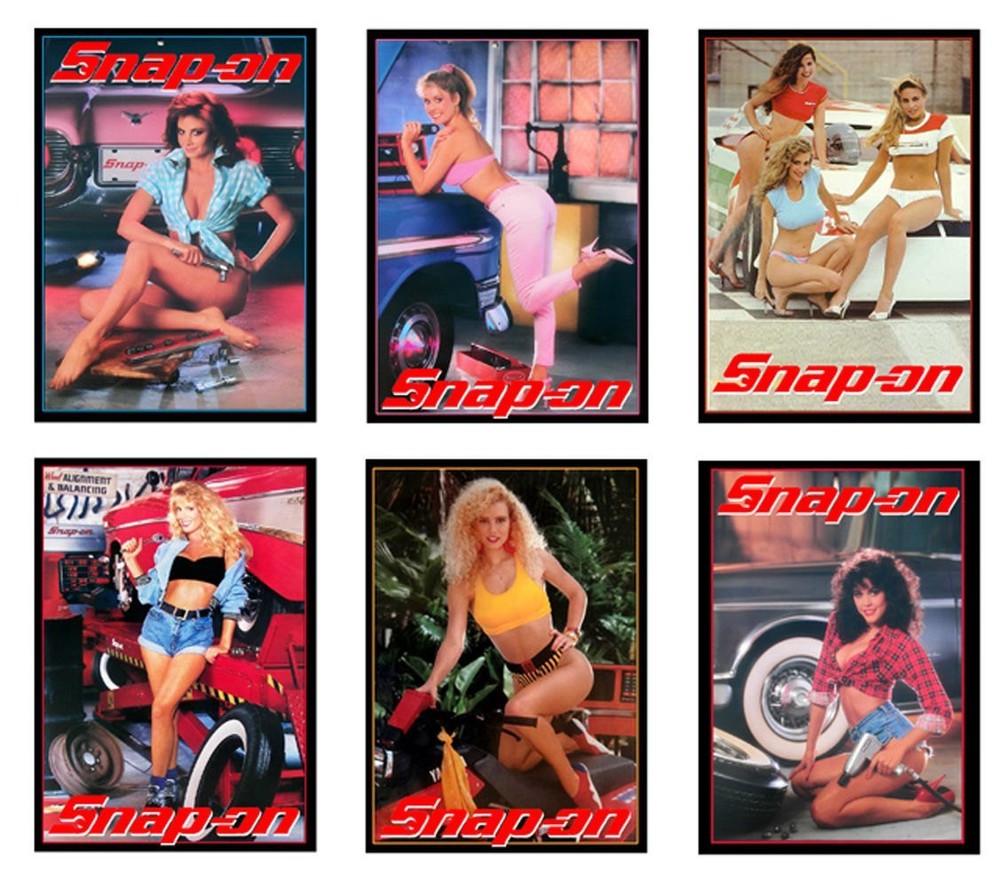 1:18 scale model Snap On Tools garage auto shop pin up posters signs