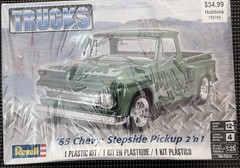 Revell 1:25 1965 Chevy Stepside Pickup 2’n1 Plastic Model Kit #85-7210 NEW