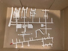 MPC 1970 JEEPSTER SAFARI WAGON 1/25 STARTED FOR PARTS ONLY