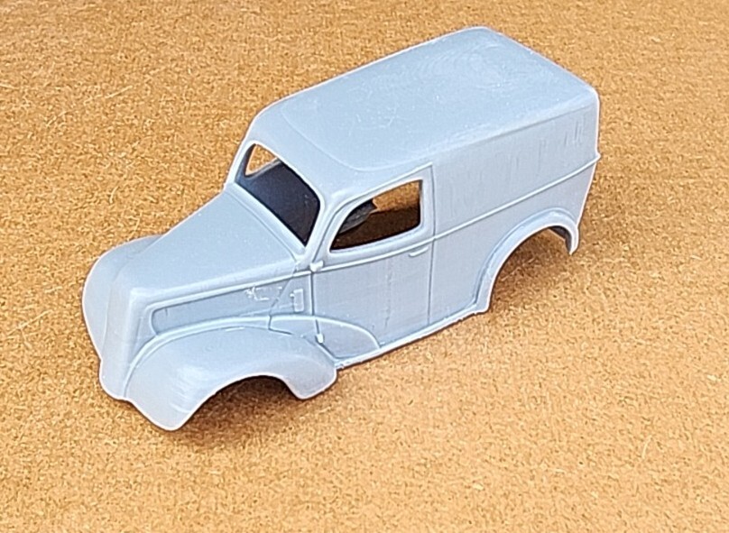 ABS-LIKE 3D RESIN PRINTED 1/25 1951 ANGLIA THAMES PANEL VAN GASSER DRAG BODY