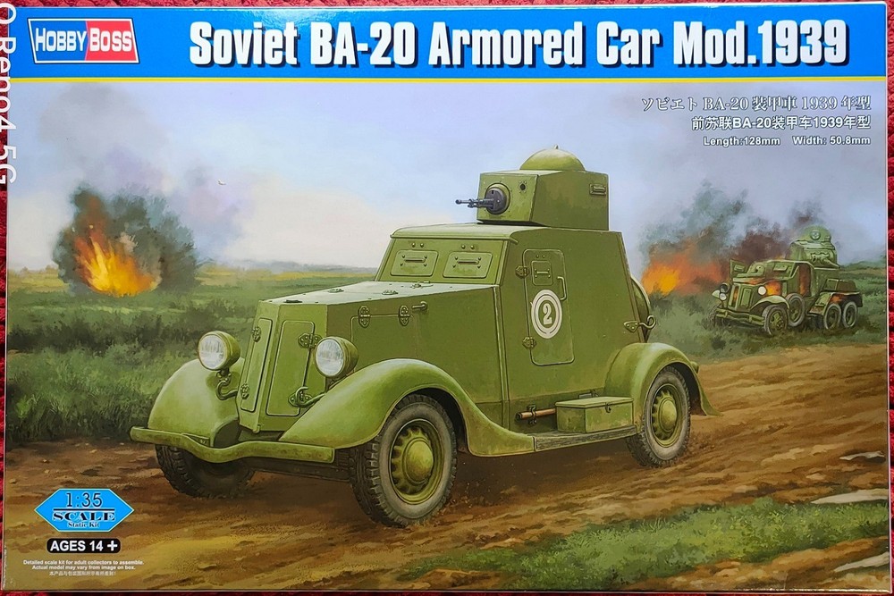 Hobby boss 1/35 Soviet BA-20 Armored car Mod.1939