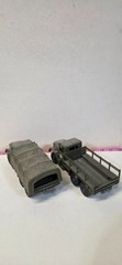 Built Painted 1/35 Scale WW2 US Army GMC CCKW 353 Cargo Truck Military Lot 2 Pcs