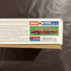 1979 Monogram 1016 Corvette SnapTite 1/32 Scale Model with Decals & Instructions