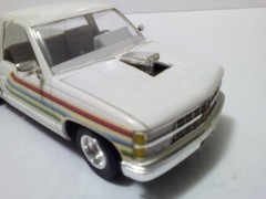 Vintage Pro street Chevy pickup built model car