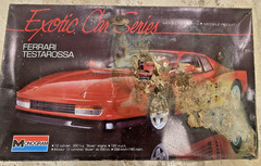 Vintage Monogram 1/12 Ferrari Testarossa Model Kit #2803 – Open Box SEALED PARTS