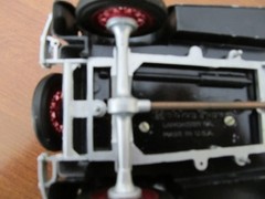 Vintage Hubley Toys Metal Built Model A Ford Victoria for Parts or Repairs