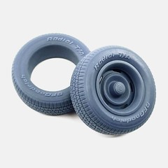 1/18 Resin 15 inch GM Rallye Wheels, BFGoodrich Radial T/A Tires, and Brake Set