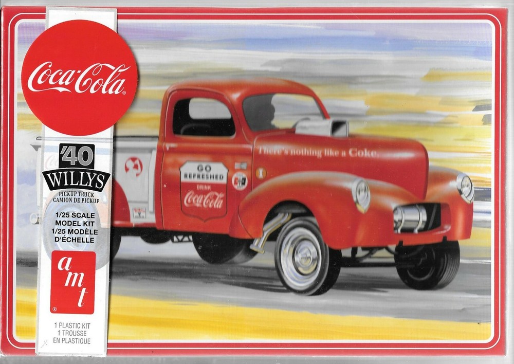 AMT Coca Cola ’40 Willys Pickup Truck in 1/25 1145 M/12 (102)
