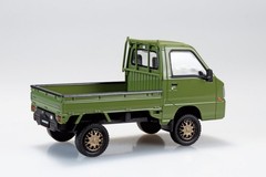 Aoshima 1/32 Snap Kit 05CU-OG Subaru Sambar Truck Custom Wheels (Olive Green)
