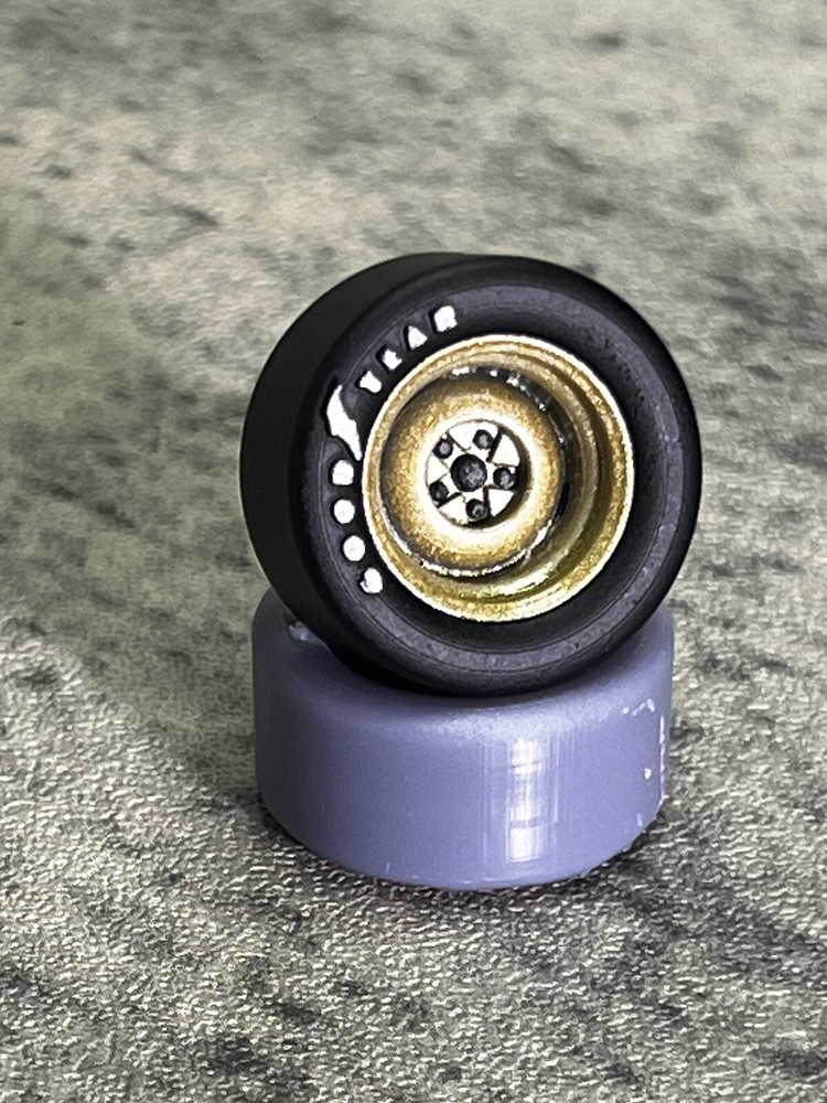 1/24 Resin 3d Printed NASCAR Style Wheel Set For Scale Modeling