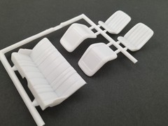 1966 Malibu SS FRONT & REAR SEATS for Revell Monogram 1:24 Model 66 Chevelle