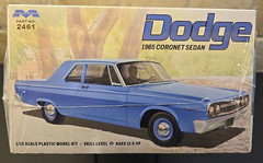 Moebius, 1965 Dodge Coronet Sedan, 1/25 scale, #2461 !!Factory Sealed!!