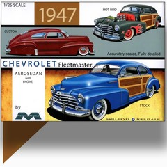 MOEBIUS MODELS 2301 1/25 1947 CHEVROLET FLEETMASTER AEROSEDAN MODEL KIT