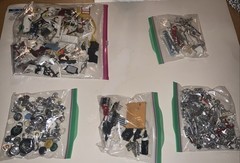 Junkyard Assortment of Plastic Parts for Model Cars or Trucks