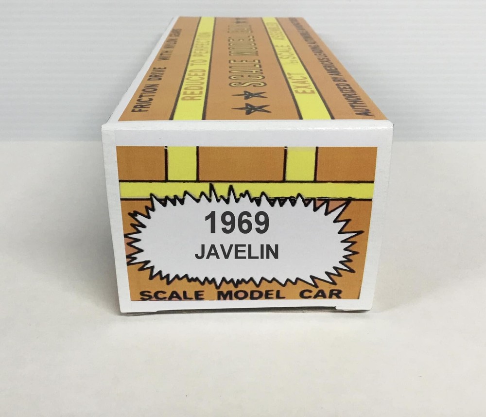 New 1969 AMC Javelin Friction Promo Model REPLICA BOX ONLY..NO CAR