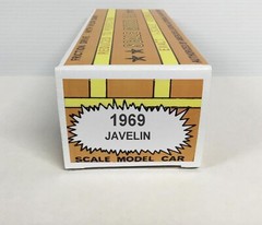 New 1969 AMC Javelin Friction Promo Model REPLICA BOX ONLY..NO CAR