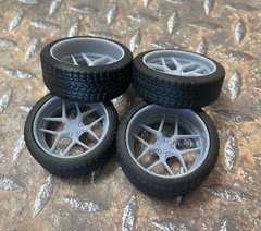 Resin 21/20 Inch “Venom” Model car Wheels and Tires 1/24 1/25 scale
