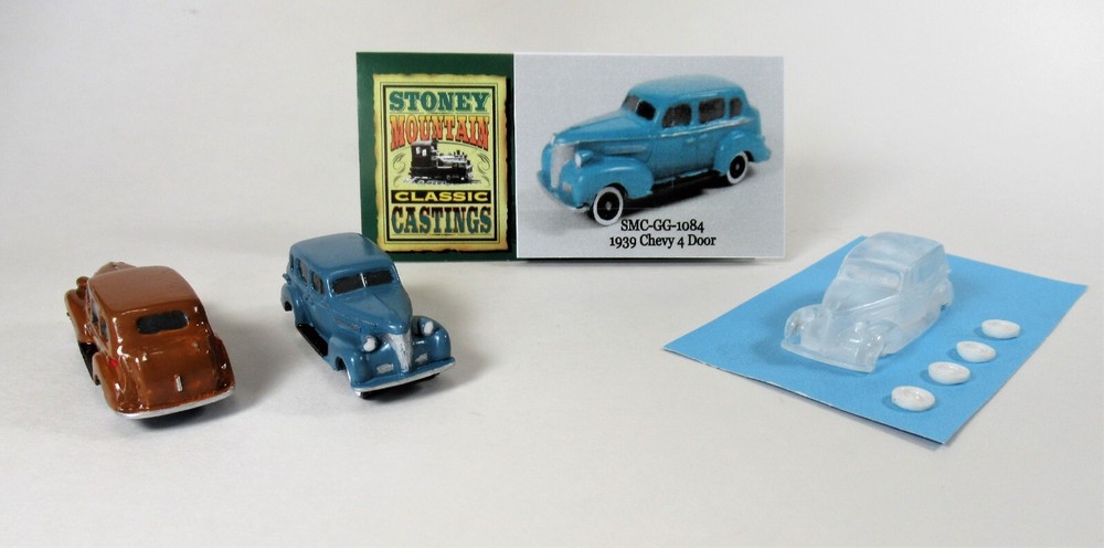 New! SMC-GG-1084 1939 Chevy Sedan 4 Door HO-1/87 Scale Clear Resin Kit
