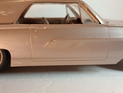 RARE 1963 Ford Thunderbird Dealer Promo 1:24 Plastic Car Bronze