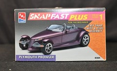 AMT 1/24 Plymouth Prowler Concept Model Kit – Partially Started, Dash Decal