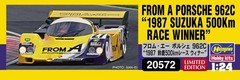 Hasegawa 1/24 From A Porsche 962C 1987 Suzuka 500km Race Winner Plastic Model Ki