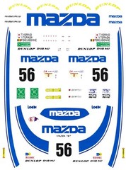 #56 Mazda 787 Le Mans 1991 1/25th – 1/24th Scale WATERSLIDE DECALS