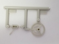 1958 Edsel Pacer STEERING WHEEL & COLUMN from AMT 1:25 Model Kit 58