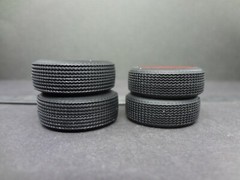 1:25 scale pad printed vinyl MUSCLE CAR RED LINE TIRES (2+2) Read for size