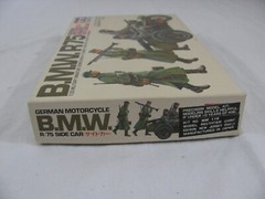 Tamiya 1/35 Scale German BMW R75 Motorcycle & Sidecar w/ Figures #MM-116 NIB