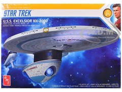SKILL 2 MODEL KIT U.S.S. EXCELSIOR NX-2000 “STAR TREK” 1/1000 BY AMT AMT1257 M