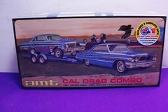 New Sealed AMT 1/25 Cal Drag Combo 64 Galaxie Falcon & Trailer Model Kit 1223