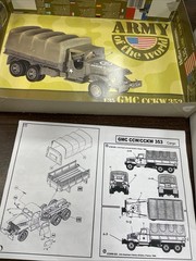 GMC CCKW 353 Truck w/ Resin Cab – 1/35 Scale Heller? Unassembled Kit#35026 Read