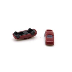 12pcs 1:250-300 Miniature Cars Model Toys Painted ABS Vehicle for Railway Train~