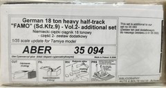 ABER 1/35 PE Upgrade Set 35 094 Vol.2 German FAMO Sd.Kfz.9 WWII Heavy Half-Track