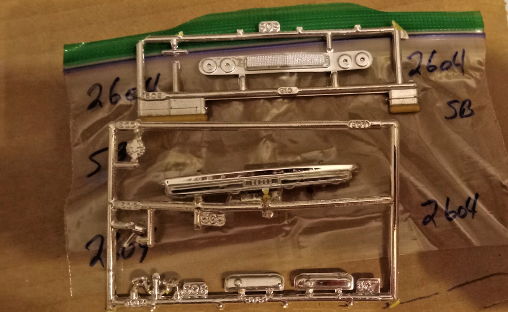 Old Dodge Bumpers Parts Only 1/24/25 scale Package # 2604 !!!!!!!!!!!!!!!!!!!!